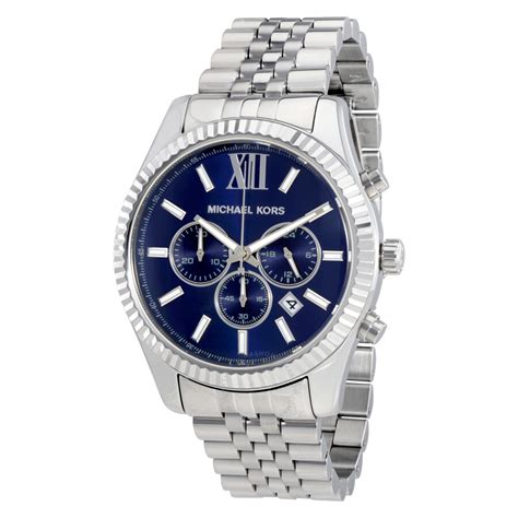 michael kors mens watches with blue face on sale|Michael Kors men's blue.